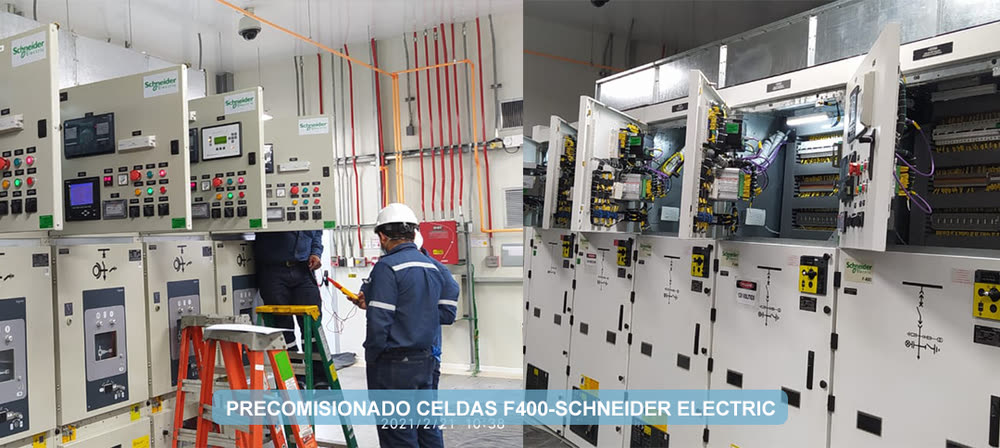 Precomisionado de celdas F400 – Schneider Electric