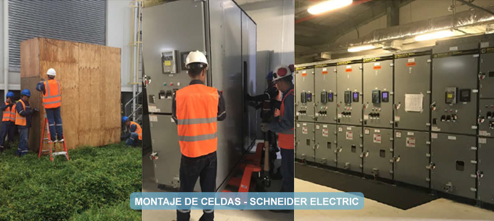 Montaje de celdas de media tensión – Schneider Electric